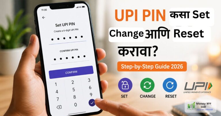 upi pin set change reset marathi